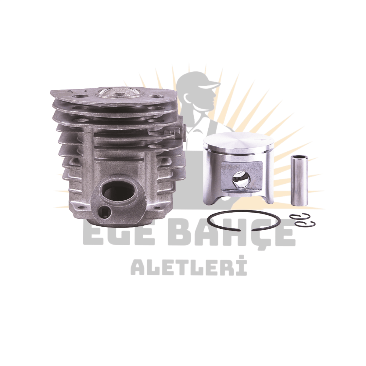 SİLİNDİR PİSTON HUSQVARNA 51 - 45 MM UYUMLU AĞAÇ KESİM MOTORU